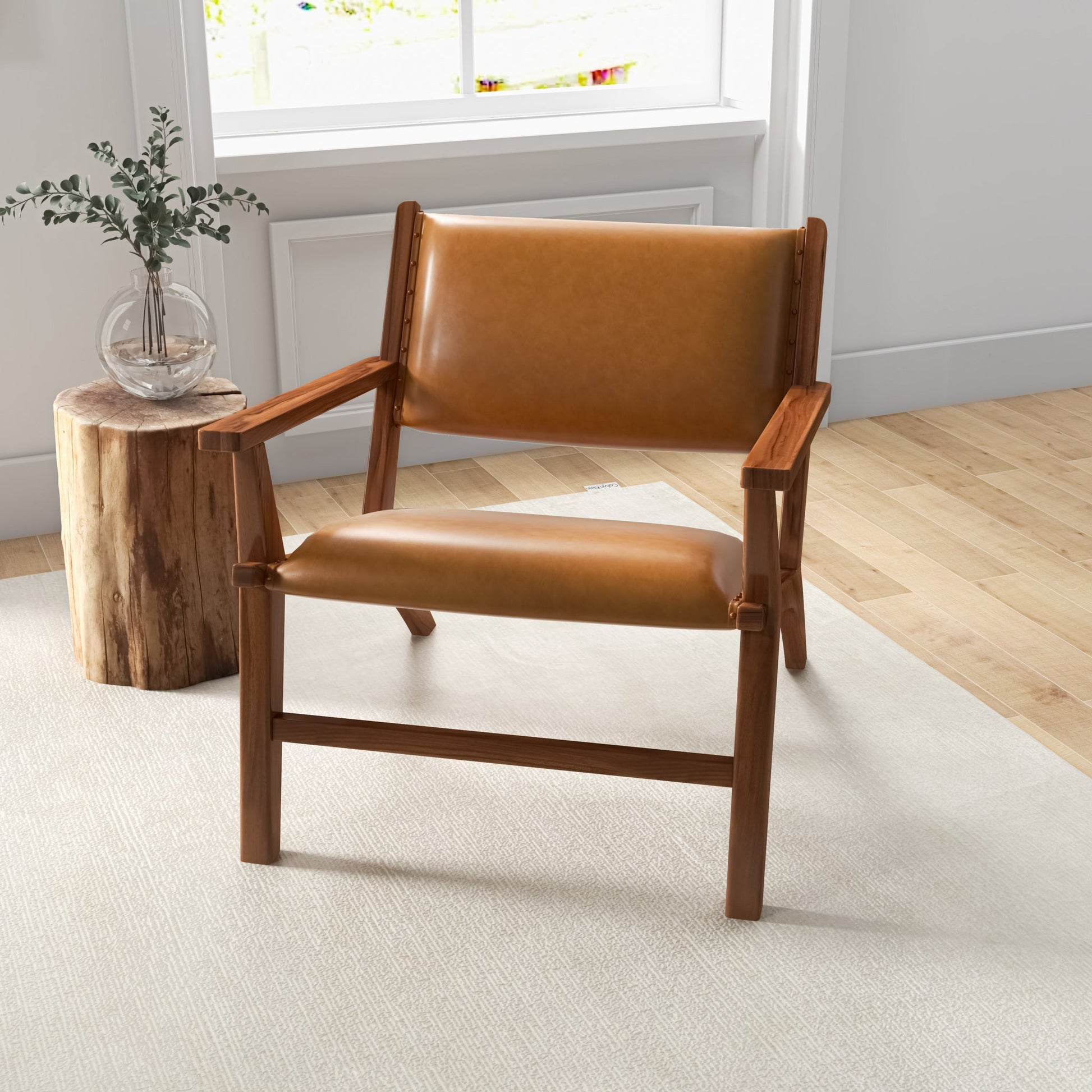 Danville Leather Arm Chair | Tan